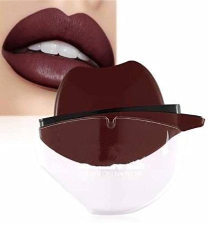 Korean Style Apple Shape Ice Cream Matte Velevt Maroon Lipstick Long Lasting Moisturizer Lips Waterproof Lip Gloss (multi color)