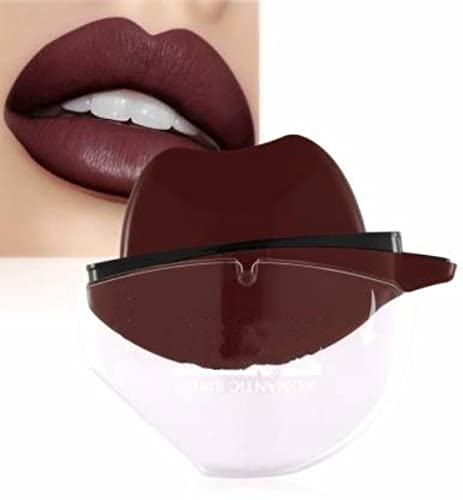 Korean Style Apple Shape Ice Cream Matte Velevt Maroon Lipstick Long Lasting Moisturizer Lips Waterproof Lip Gloss (multi color)