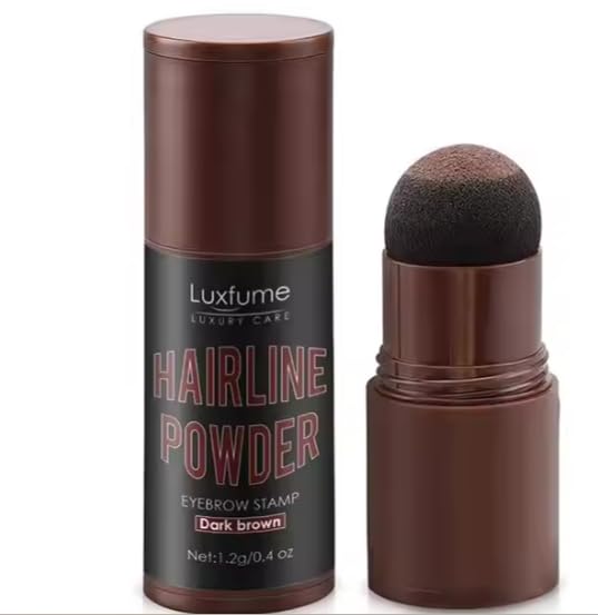 Hairline Powder Stick Hair Shadow Powder Root Touch Up Powder Waterproof Hair Shading Sponge Pen Hair Filler Powder for Cover Gray Hair Root, Hair Touch-Up Thin Hair Eyebrow Stamp