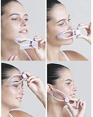 Women's Eyebrow Face and Body Hair Threading Tweezer Kit Used For Eyebrows Lining & Trimming, Face, Chin & Upper Lip Hair Removing Tool/machine/epilators (Purple)