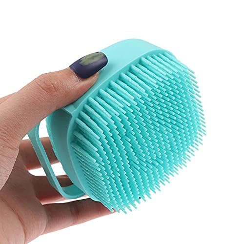 Body Scrubber with Soap Dispenser Brush, Silicone Exfoliating Brushes, Soft Body Exfoliator, Bath Loofah for Babies, Kids, Women, Men and Pets (Multicolor) - Pack of 1
