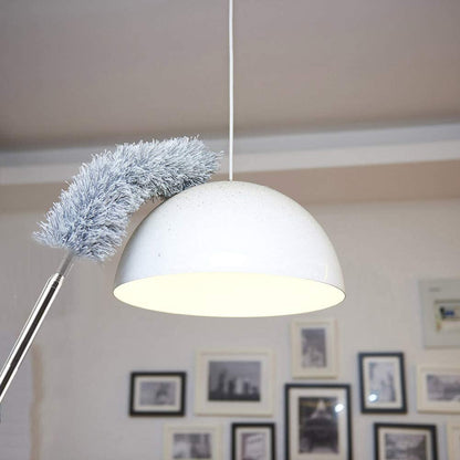2025 Upgraded Long Handle Microfiber Feather Ceiling Duster for Dust Cleaning with extendable Pole 100 Inch with Anti Scratch Bendable Brush for Cleaning High Cobweb Stick high Ceiling Fan