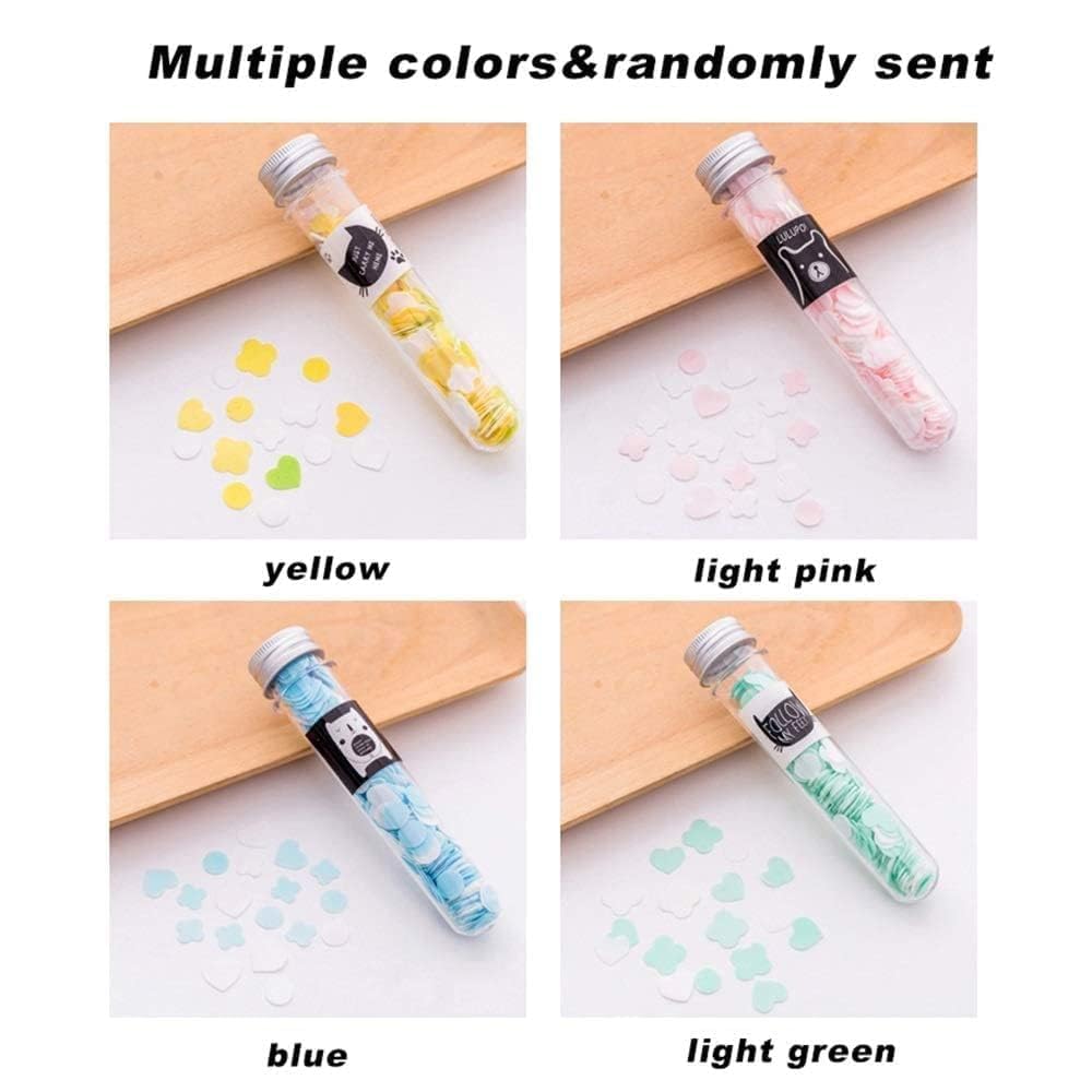 Flower Design Tube Shape Bottle Paper Soap Clean Soft Bath For Travel (Pack Of 2)(ASSORTED)