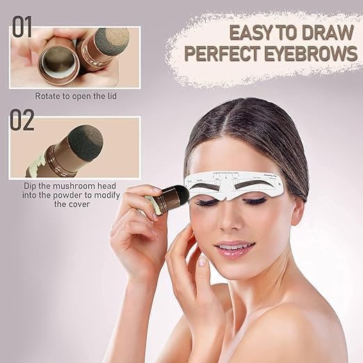 Hairline Powder Stick Hair Shadow Powder Root Touch Up Powder Waterproof Hair Shading Sponge Pen Hair Filler Powder for Cover Gray Hair Root, Hair Touch-Up Thin Hair Eyebrow Stamp