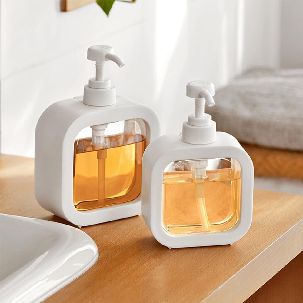 Classic Liquid Dispenser (300 ML) Hand Wash Dispenser - Liquid Soap, Dish Soap, and Shampoo Dispenser for Kitchen Sink, Bathroom- Refillable Soap Dispenser Bottle for Kitchen, Bathroom,