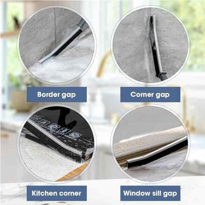 2 PCS Plastic Gap Cleaning Brush, Bathroom Gap Cleaning Brush, Clean The Dead Corners of Kitchen Tiles, Multifunctional Window Slots, Multi-Purpose Door Window Track Deep (2)