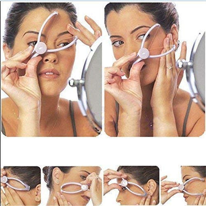 Women's Eyebrow Face and Body Hair Threading Tweezer Kit Used For Eyebrows Lining & Trimming, Face, Chin & Upper Lip Hair Removing Tool/machine/epilators (Purple)