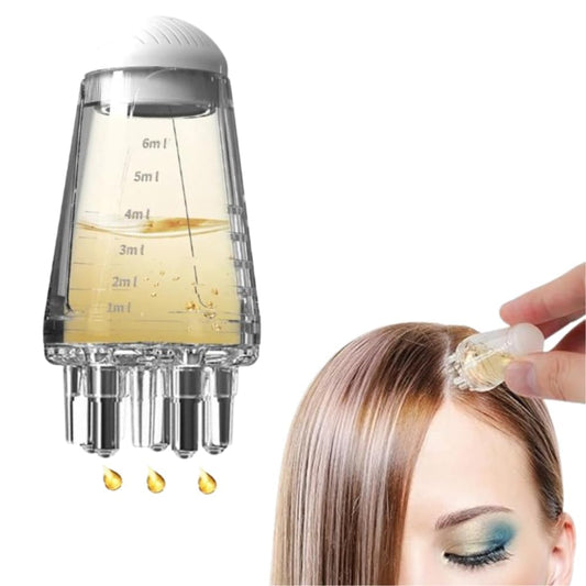 Hair Oil Applicator For Scalp,Hair Oil Essential Massage For Scalp,Hair Oil Applicator Bottle, Anti-Leak, Salon Care Tool for Hair Growth and Anti-Hair Loss 6ML-Pack of 1