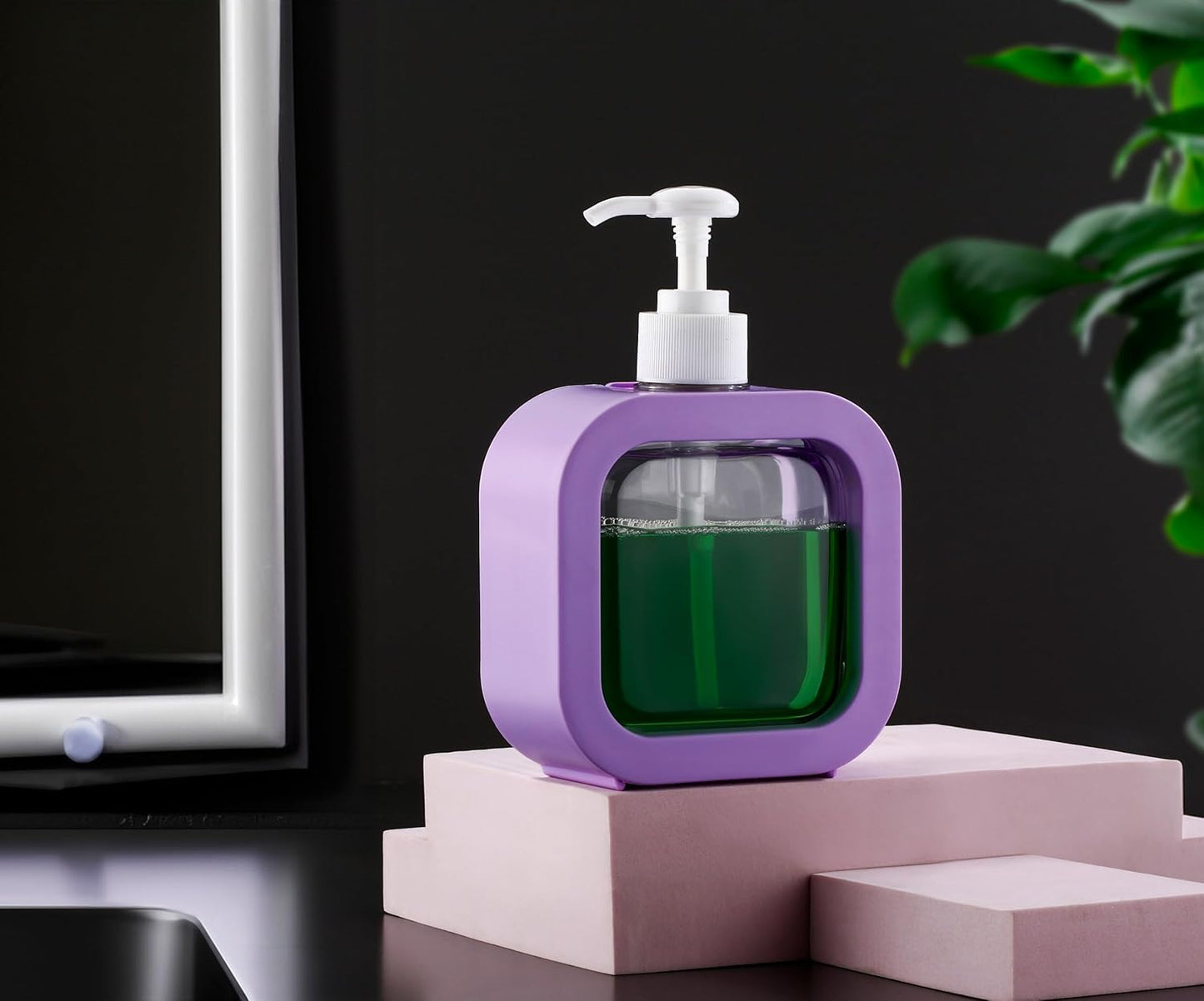 Classic Liquid Dispenser (300 ML) Hand Wash Dispenser - Liquid Soap, Dish Soap, and Shampoo Dispenser for Kitchen Sink, Bathroom- Refillable Soap Dispenser Bottle for Kitchen, Bathroom,