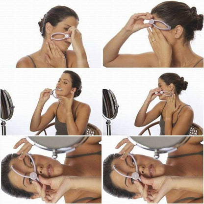 Women's Eyebrow Face and Body Hair Threading Tweezer Kit Used For Eyebrows Lining & Trimming, Face, Chin & Upper Lip Hair Removing Tool/machine/epilators (Purple)