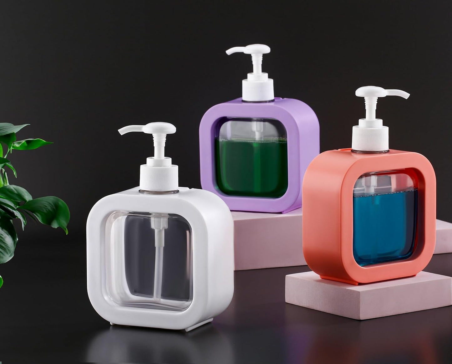 Classic Liquid Dispenser (300 ML) Hand Wash Dispenser - Liquid Soap, Dish Soap, and Shampoo Dispenser for Kitchen Sink, Bathroom- Refillable Soap Dispenser Bottle for Kitchen, Bathroom,