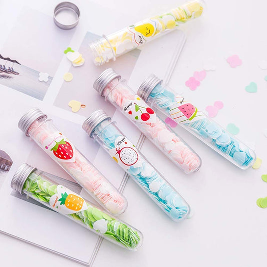 Flower Design Tube Shape Bottle Paper Soap Clean Soft Bath For Travel (Pack Of 2)(ASSORTED)