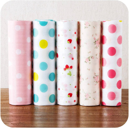 Kitchen Cupboard Liners Mat Roll Drawer Liner Mats Drawer Refrigerator Table Pad Waterproof Place Mat(30x300 cm Multicolor